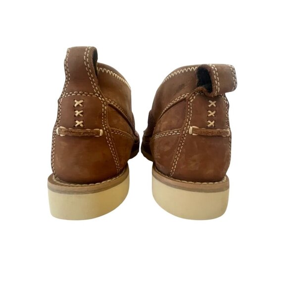 Twisted X Mens Moc Toe Leather Boots Size 8W Brown With Comfort Insole - Picture 6 of 8